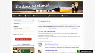 
                            3. Ensino Nacional - Cursos Online com Certificado