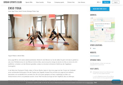 
                            6. enso yoga Mitte Berlin | Urban Sports Club