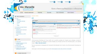 
                            3. ENT - CIPE - Aix-Marseille Université