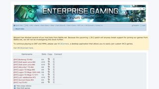 
                            2. ENT Gaming - Games list