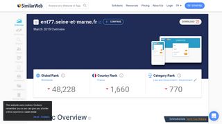 
                            12. Ent77.seine-et-marne.fr Analytics - Market Share Stats & Traffic Ranking