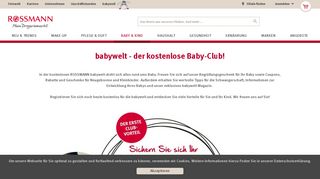 
                            5. Entdecke die Vorteile der babywelt | ROSSMANN | rossmann.de