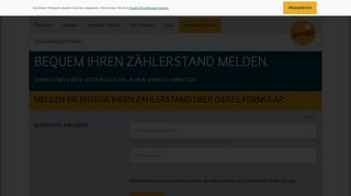 
                            2. ENTEGA Zählerstand online übermitteln