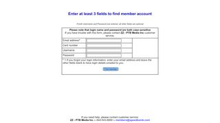 
                            7. Enter at least 3 fields to find member account - Member self service