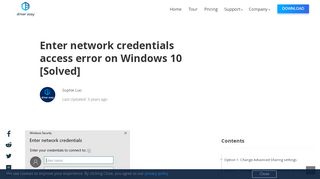 
                            13. Enter network credentials access error on Windows 10 [Solved ...