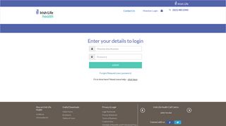 
                            8. Enter your details to login - Irish Life Health