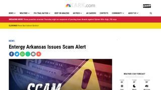 
                            11. Entergy Arkansas Issues Scam Alert - KARK
