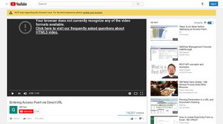 
                            11. Entering Access Point via Direct URL - YouTube