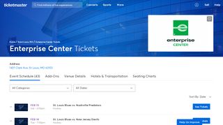 
                            13. Enterprise Center - St Louis | Tickets, Schedule, Seating Chart ...