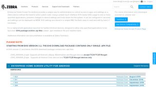 
                            4. Enterprise Home Screen Support & Downloads | Zebra