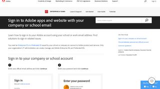 
                            12. Enterprise ID, sign in, and account help - Adobe Help Center
