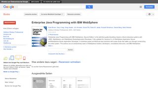 
                            11. Enterprise Java Programming with IBM WebSphere