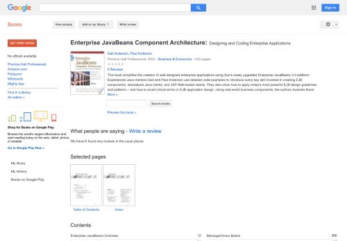 
                            4. Enterprise JavaBeans Component Architecture: Designing and Coding ...