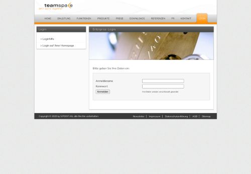 
                            1. Enterprise-Login - Teamspace