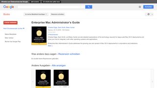 
                            10. Enterprise Mac Administrator’s Guide - Google Books-Ergebnisseite