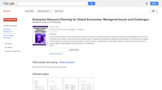 
                            13. Enterprise Resource Planning for Global Economies: Managerial Issues ...