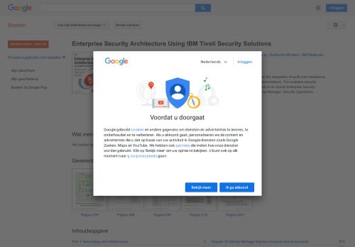 
                            12. Enterprise Security Architecture Using IBM Tivoli Security Solutions - Resultaten voor Zoeken naar boeken met Google