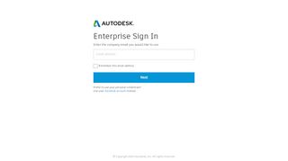 
                            9. Enterprise Sign In - Autodesk Accounts