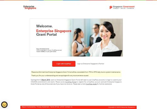 
                            4. Enterprise Singapore Grant Portal