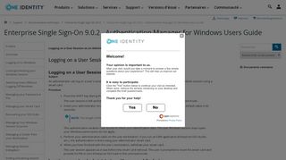 
                            9. Enterprise Single Sign-On 9.0.2 - Authentication Manager for Windows ...