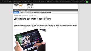 
                            10. „Entertain to go“ jetzt bei der Telekom - LogiTel
