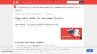 
                            9. EntertainTV mobil buchen: Das müssen Sie wissen - CHIP