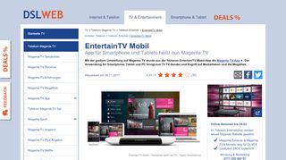 
                            10. EntertainTV Mobil - für Entertain unterwegs auf Tablet & Smartphone