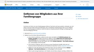 
                            8. Entfernen von Mitgliedern aus Ihrer Familiengruppe - Microsoft Support