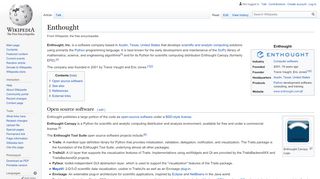 
                            11. Enthought - Wikipedia