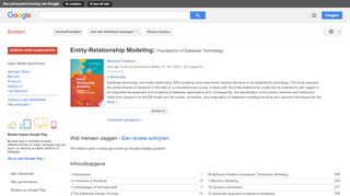 
                            10. Entity-Relationship Modeling: Foundations of Database Technology - Resultaten voor Zoeken naar boeken met Google