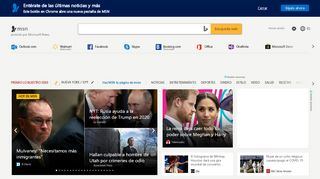 
                            3. Entra a Hotmail, Outlook, Skype, noticias en español y más ... - MSN.com