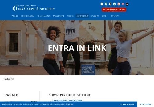 
                            5. Entra in Link - Università degli studi Link campus University di Roma