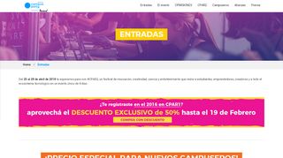 
                            3. Entradas cpar2 – Campus Party Argentina