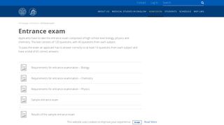 
                            5. Entrance exam - Medical Studies in English, University of Zagreb ...