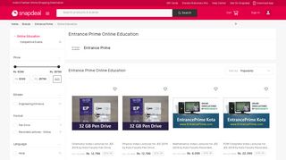 
                            10. Entrance Prime Online Education - Snapdeal
