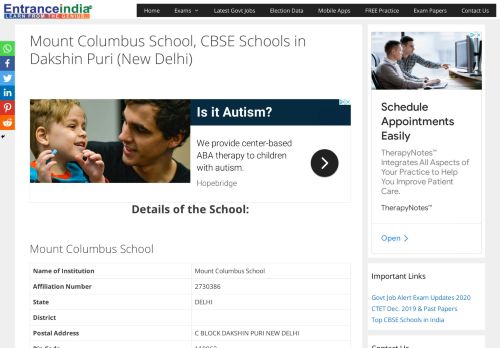 
                            11. Entranceindia | Mount Columbus School, CBSE Schools In Dakshin ...