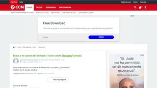 
                            7. Entrar a mi cuenta de Facebook / Iniciar sesión [Resuelto] - CCM