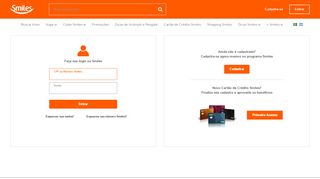 
                            2. Entrar CPF ou Número Smiles Senha Entrar Esqueceu sua senha ...