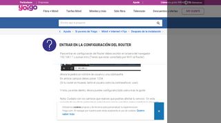 
                            9. Entrar en la configuración del Router. - Yoigo