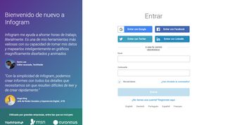 
                            1. Entrar - Infogram