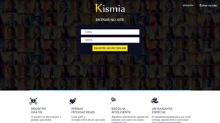 
                            4. Entrar no site: Kismia