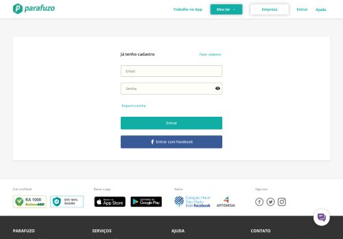 
                            1. Entrar | Parafuzo.com