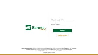 
                            1. Entrar - Portal do Cliente - Banese Card