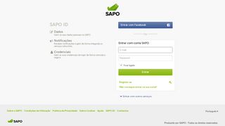 
                            10. Entrar - SAPO Login