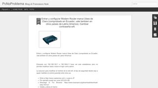 
                            7. Entrar y configurar Modem Router marca Ubee de Claro (comprobado ...