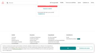 
                            6. Entrar/Criar uma conta no Airbnb