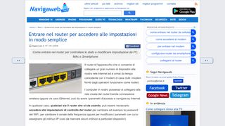 
                            5. Entrare nel router per accedere alle impostazioni in modo semplice ...