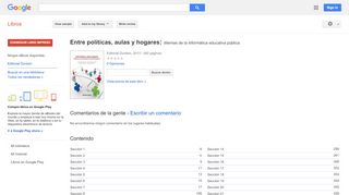 
                            12. Entre políticas, aulas y hogares: dilemas de la informática ... - Resultado de Google Books