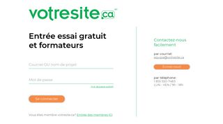 
                            3. Entrée essai gratuit et formateurs - Votresite.ca