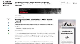 
                            10. Entrepreneur of the Week: Sprii's Sarah Jones - Arabian Business